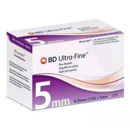 BD ULTRA-FINE Ihly na perá 5 mm 31 G 0,25 mm, 105 ks
