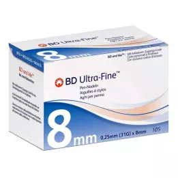 BD ULTRA-FINE Ihly na perá 8 mm 31 G 0,25 mm, 105 ks