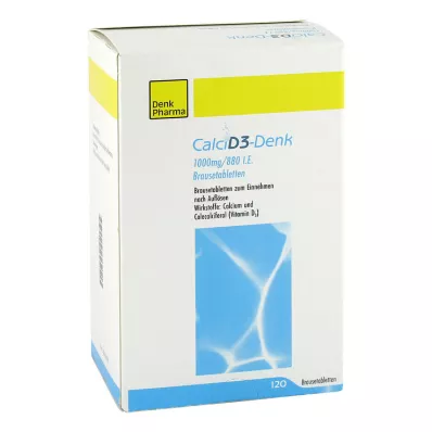 CALCI D3-Denk 1 000 mg/880 I.U. šumivé tablety, 120 ks CALCI D3-Denk 1 000 mg/880 I.U. šumivé tablety, 120 ks