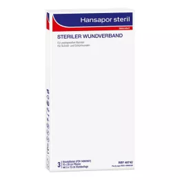 HANSAPOR Sterilný obväz na rany 10x20 cm, 3 ks