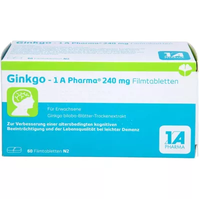 GINKGO-1A Pharma 240 mg filmom obalené tablety, 60 ks