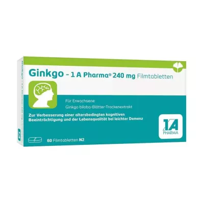 Ginkgo – 1 A Pharma® 240 mg filmom obalené tablety, 60 ks