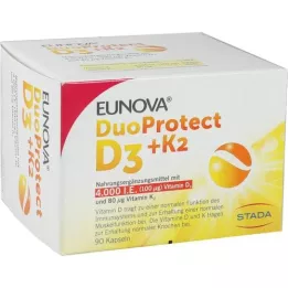 EUNOVA DuoProtect D3+K2 4000 I.U./80 μg kapsúl, 90 ks