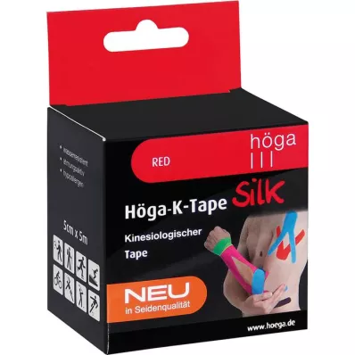HÖGA-K-TAPE Silk 5 cmx5 m l.fr.red kinesiol.tape, 1 ks