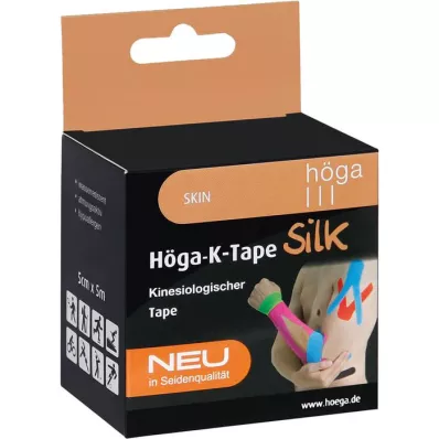 HÖGA-K-TAPE Silk 5 cmx5 m l.fr.skin kinesiol.tape, 1 ks