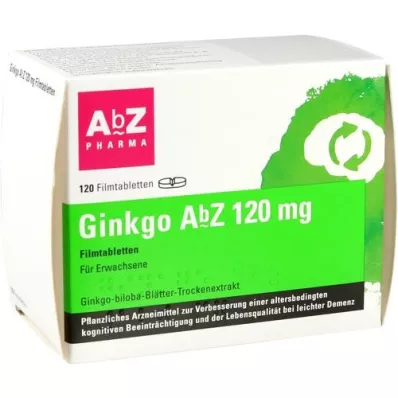 GINKGO AbZ 120 mg filmom obalené tablety, 120 kusov