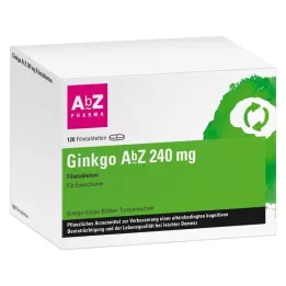 Ginkgo AbZ 240 mg filmom obalené tablety, 120 ks