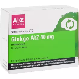 GINKGO AbZ 40 mg filmom obalené tablety, 120 ks