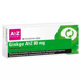 Ginkgo AbZ 80 mg filmom obalené tablety, 30 ks
