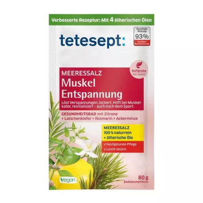 TETESEPT Svalová relaxácia s morskou soľou, 80 g