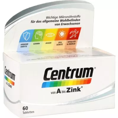 CENTRUM A-Zinc Tablets, 60 kapsúl