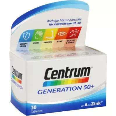 CENTRUM Generácia 50+ tablety, 30 kapsúl