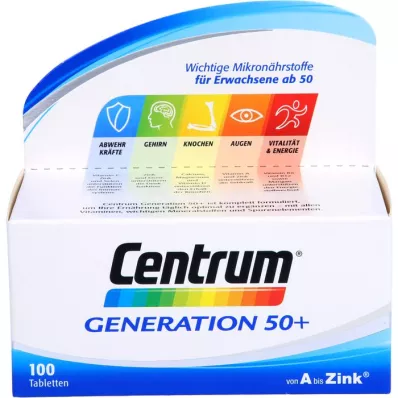 CENTRUM Generácia 50+ tablety, 100 kapsúl