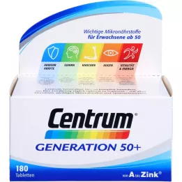 CENTRUM Generácia 50+ tablety, 180 kapsúl