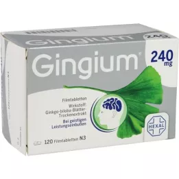 GINGIUM 240 mg filmom obalené tablety, 120 kusov