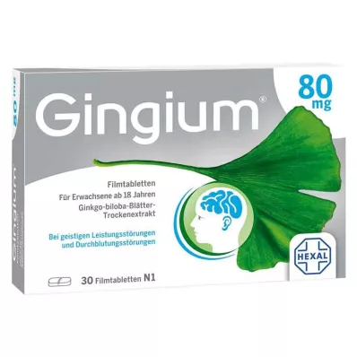 Gingium 80 mg filmom obalené tablety, 30 ks