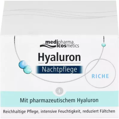 HYALURON NACHTPFLEGE bohatý krém v poháriku, 50 ml