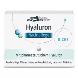 HYALURON NACHTPFLEGE bohatý krém v poháriku, 50 ml