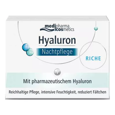 HYALURON NACHTPFLEGE bohatý krém v poháriku, 50 ml