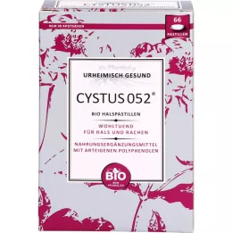 CYSTUS 052 Organické pastilky na hrdlo, 66 ks
