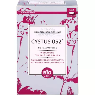 CYSTUS 052 Organické pastilky na hrdlo, 132 ks