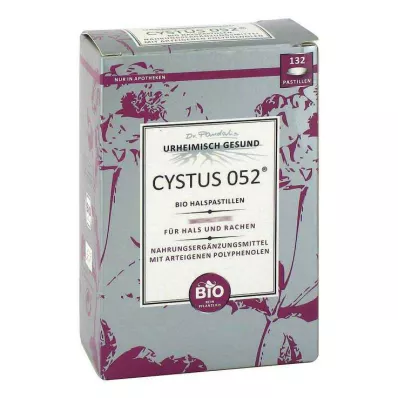 CYSTUS 052 Organické pastilky na hrdlo, 132 ks