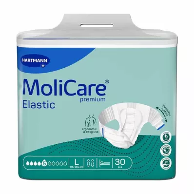 MoliCare® Premium Elastic Slip 5 kvapiek veľkosť L, 30 ks MoliCare® Premium Elastic Slip 5 kvapiek veľkosť L, 30 ks