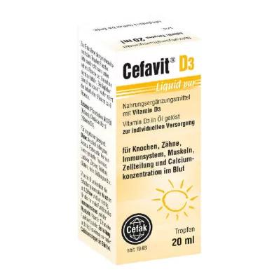 CEFAVIT D3 Tekuté čisté kvapky na orálne použitie, 20 ml