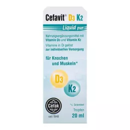 CEFAVIT D3 K2 Tekuté čisté kvapky na orálne použitie, 20 ml