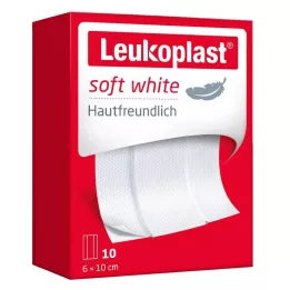 LEUKOPLAST mäkké biele omietky 6x10 cm, 10 ks