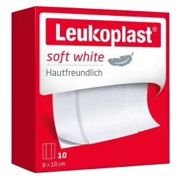 LEUKOPLAST mäkké biele omietky 8x10 cm, 10 ks