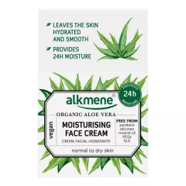 ALKMENE Hydratačný krém na tvár s organickým aloe vera, 50 ml