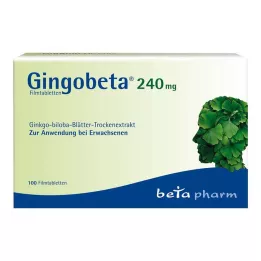 Gingobeta 240 mg filmom obalené tablety, 100 ks