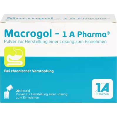 MACROGOL-1A Pharma Plv.z.Her.e.Lsg.z.nehmen, 20 ks