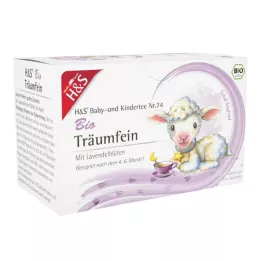 H&amp;S Ekologický dojčenský a detský čaj Träumfein filtračné vrecúška, 20X1,2 g
