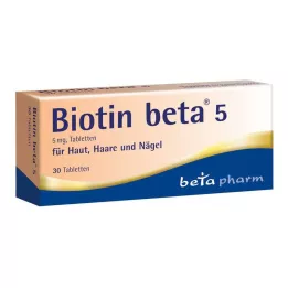 BIOTIN BETA 5 tabliet, 30 ks