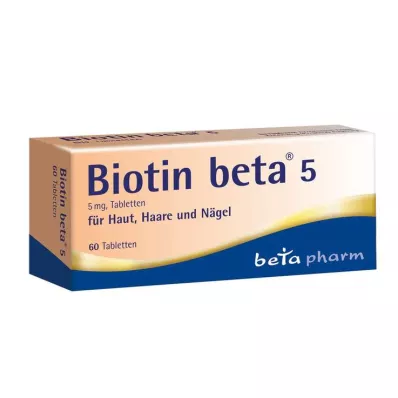 Tablety biotínu beta 5, 60 tabliet Tablety biotínu beta 5, 60 tabliet