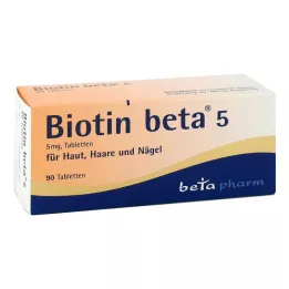 BIOTIN BETA 5 tabliet, 90 ks