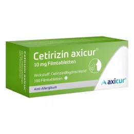 Cetirizin axicur® 10 mg filmom obalené tablety, 100 ks