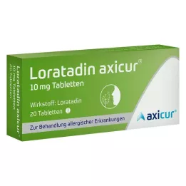 Loratadine axicur® 10 mg tablety, 20 ks