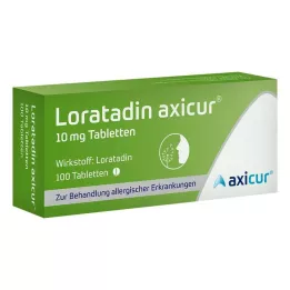 Loratadín axicur 10 mg tablety, 100 ks