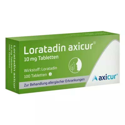 Loratadín axicur 10 mg tablety, 100 ks