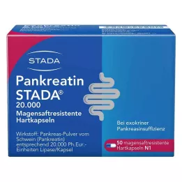 PANKREATIN STADA 20 000 tvrdých žalúdočných kapsúl, 50 ks