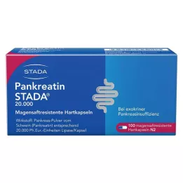 PANKREATIN STADA 20 000 tvrdých žalúdočných kapsúl, 100 ks