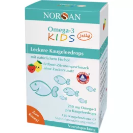 NORSAN Omega-3 detské želé obalené tablety, 120 ks