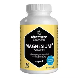 MAGNESIUM 350 mg komplex citrát/oxid/carbon.vegan, 180 ks