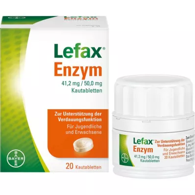 LEFAX Enzýmové žuvacie tablety, 20 ks