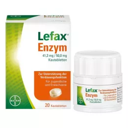 LEFAX Enzýmové žuvacie tablety, 20 ks