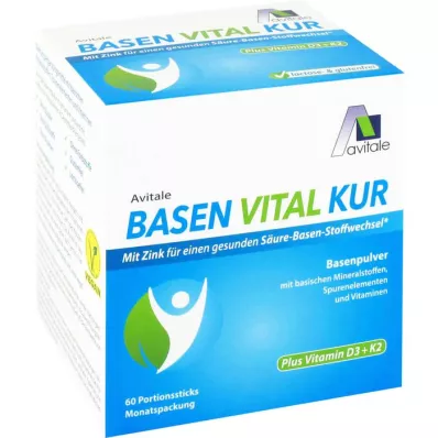 BASEN VITAL KUR plus vitamín D3+K2 v prášku, 60 ks