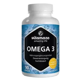 OMEGA-3 1000 mg EPA 400/DHA 300 kapsúl s vysokou dávkou, 90 ks